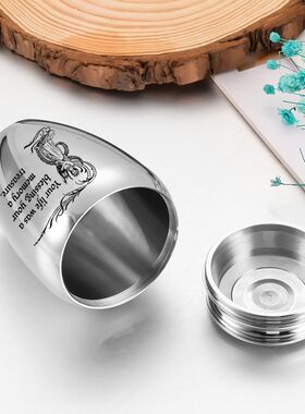 65*45mm亲人去世遗体合金骨灰罐子坛子纪念骨灰盒迷你香水瓶 项坠