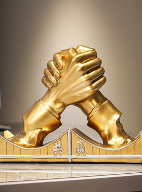 树脂合作共赢领导办公室摆件