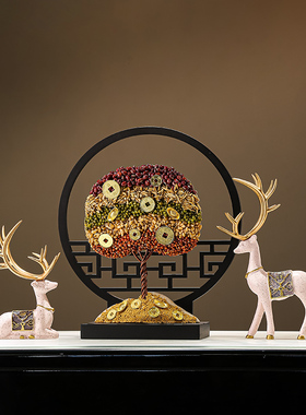 创意屏风摆件复古五谷丰登装饰