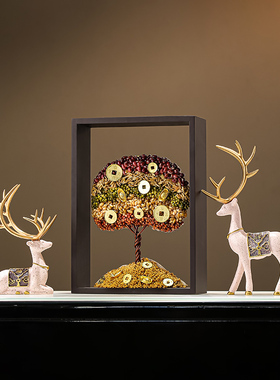 五谷丰登创意摇钱树摆件屏风装饰