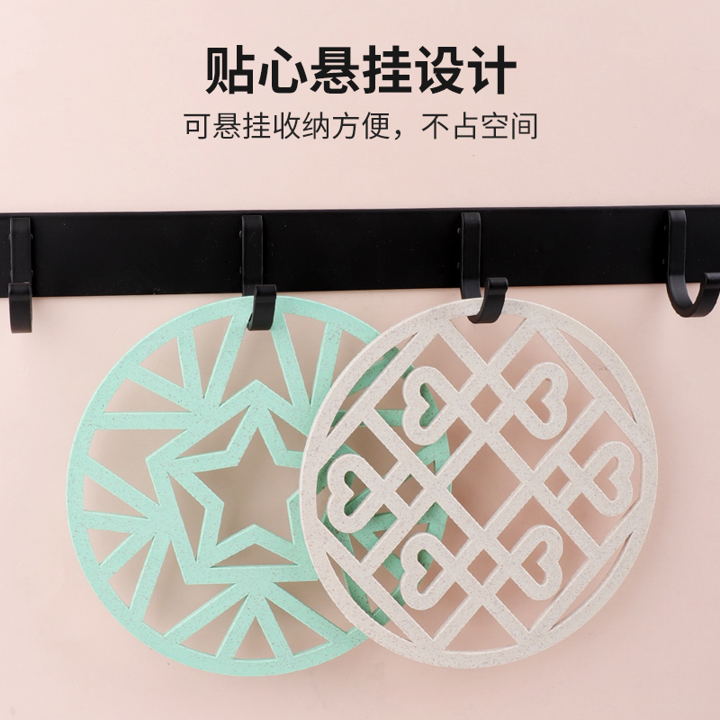 巴拉熊小麦餐垫隔热垫北欧防烫杯垫碗垫家用餐桌垫耐高温餐厅厨房
