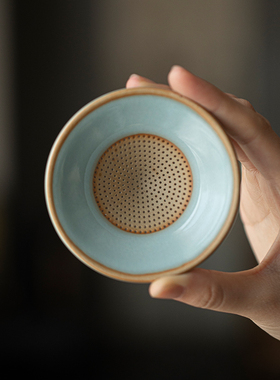 炼器汝窑四不小和尚摆件家用茶滤