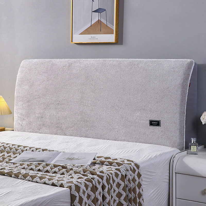 秋冬季床头套罩2025新款万能通用保暖可拆洗绒布弹力加厚防尘罩 - 图3