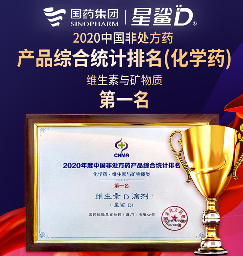 国药星鲨维生素d3滴剂星沙软胶囊 竹海堂大药房维矿物质