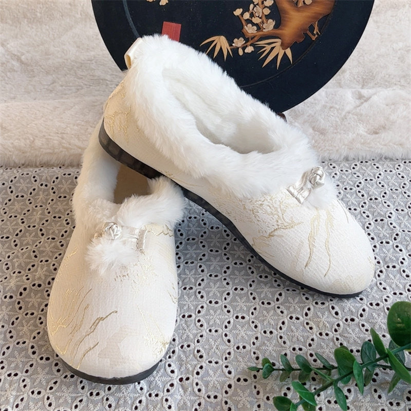 新款中式国风老北京布鞋女冬季加绒复古妈妈鞋保暖绣花汉服棉鞋子,淘宝优惠券,粉丝福利购,淘宝优惠卷