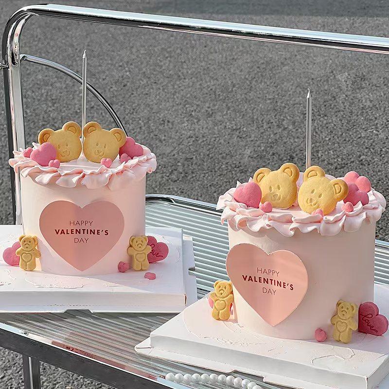 小熊饼干蛋糕装饰摆件卡通混合装爱心纸杯甜点慕斯烘焙插件配件,淘宝优惠券,粉丝福利购,淘宝优惠卷