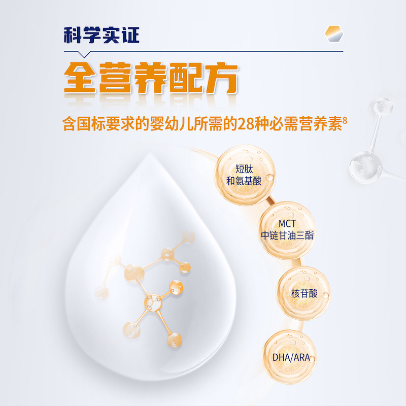 【自营】【无乳糖】雀巢蔼儿舒进口乳清蛋白深度水解氨基酸粉400g