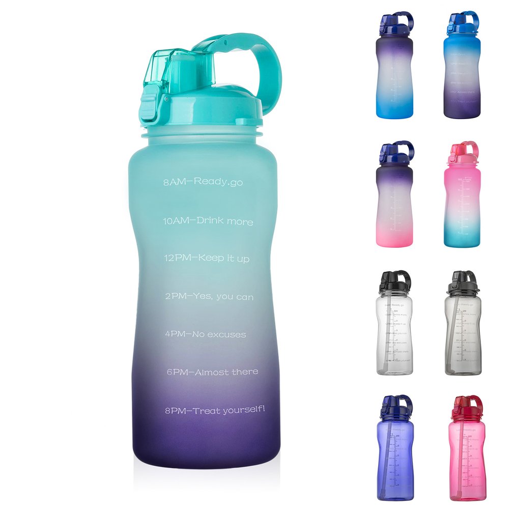 Bottle Water Gallon Sport Water Bottle 3.8/2L Large Capacity-图1