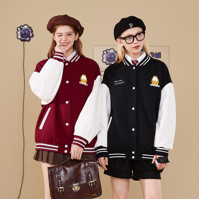 唐狮棒球服外套2022春秋新款潮上衣 唐狮outlets店短外套