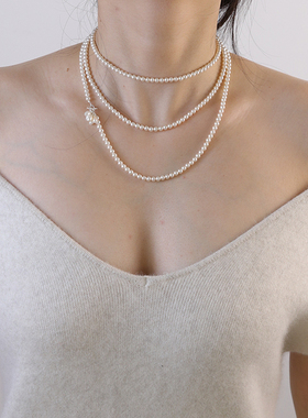 微合TINYHE米雪纯银珍珠项链