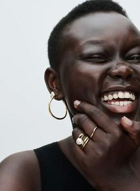 Women's Silver Pearl Open Rings Heart Wedding Irregular Ring