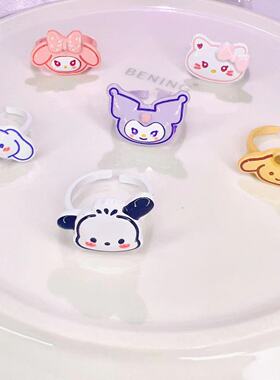 新款三丽欧可爱戒指百搭食指戒