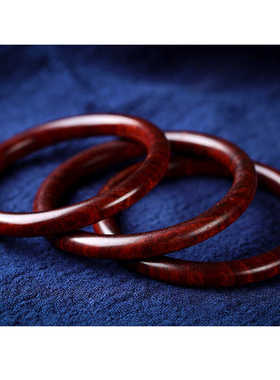 印度小叶紫檀手镯情侣黑檀手环