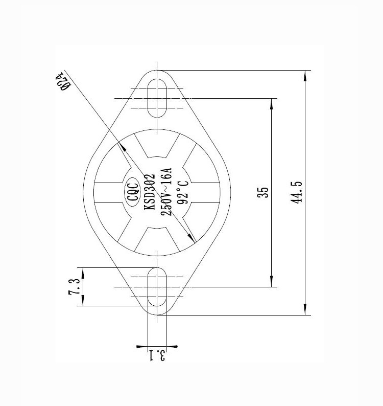 适用美的万和海尔电热水器限温器保护器16A20A93度101度KSD温控器 - 图2