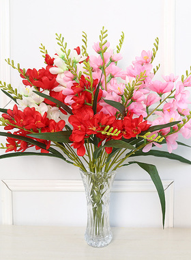 仿真花香雪兰假花婚庆家居摆件摄影道具盆栽花束插花艺厂家