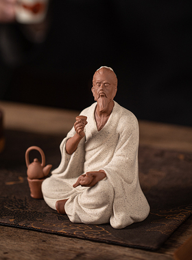 紫砂茶室客厅茶圣陆羽伯牙钟子期