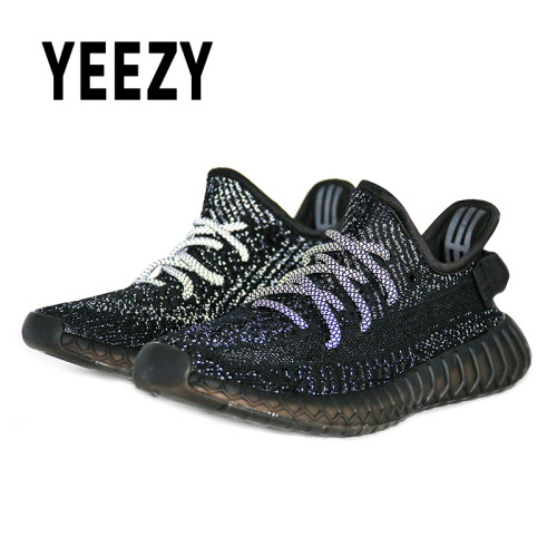 YEEZY官方正品350v2满天星反光真爆椰子新款拼接鞋子男女跑步鞋-图0