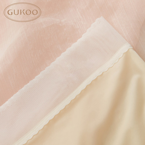 Gukoo/果壳内裤女【7A抑菌含桑蚕丝裆】薄款甜美中腰内裤三条装 - 图1