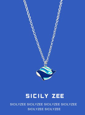 SIZEE原创小众衣服吊坠项链