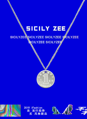 一辈子情侣创意钛钢项链