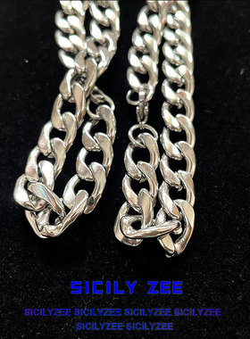 sicilyzee钛钢古巴男女嘻哈手链