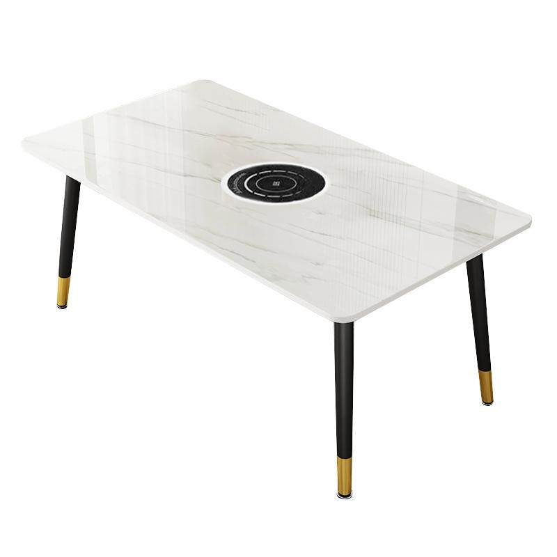 定制岩板火锅桌子商用电磁炉一体商用煤气灶串串大理石一桌四椅,淘宝优惠券,粉丝福利购,淘宝优惠卷