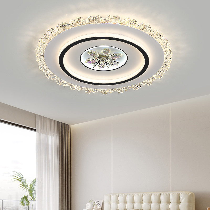 卧室灯吸顶灯现代简约led主卧灯2025年新款网红水晶书房房间灯具,淘宝优惠券,粉丝福利购,淘宝优惠卷