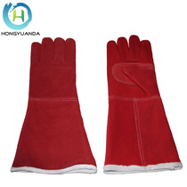 Electric welding glove 2nd floor Niu leather welt gloves Niu leather Lauprotect glove welt Gloves Bull Leather Lengthened