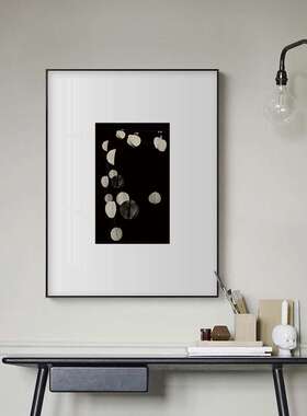 现代简约中古风东方美学禅意挂画黑色工业风摄影风景挂画茶室酒店