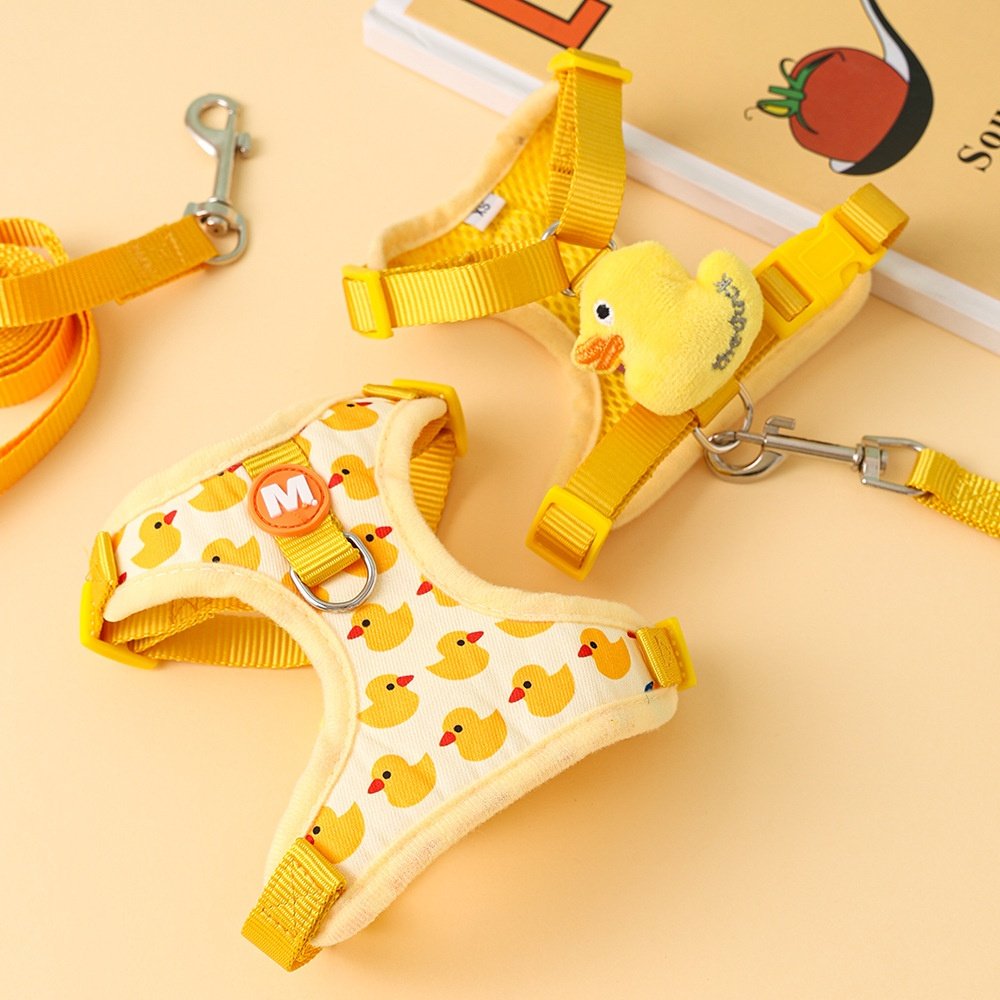 小黄鸭牵引绳子猫咪狗狗胸背带狗绳防挣脱外出背心可调节宠物用品,淘宝优惠券,粉丝福利购,淘宝优惠卷