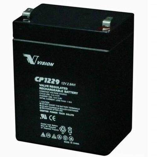 VISION蓄电池CP1213 12V1.3AH 阀控式密封铅酸免维护UPS电源 - 图0