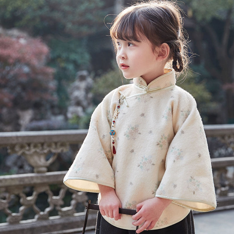 毛呢儿童旗袍秋款女秋冬中国风民国风女童冬款小女孩冬季拜年服,淘宝优惠券,粉丝福利购,淘宝优惠卷