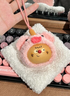 秋冬套头葫芦形手把件文玩手工包挂件小熊文玩挂绳解压饰品包挂f1