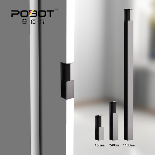 德系口袋门拉手嵌入式移门拉手推拉门侧装隐形拉手趟门铝合金扣手 - 图3