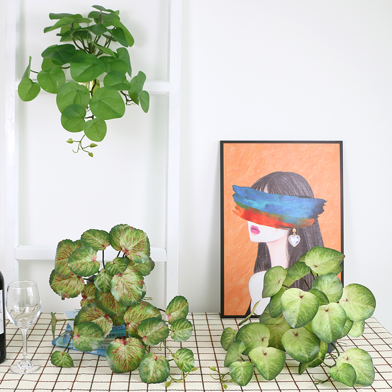 仿真绿植挂墙墙面壁挂墙壁挂植物假装饰假花室内吊兰墙上墙花吊花 - 图1