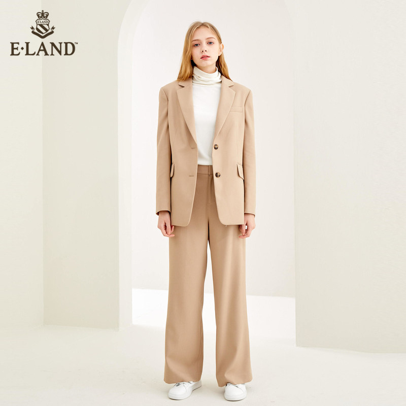 eland2020秋季新款ins风t打底衫 衣恋集团outlets店T恤