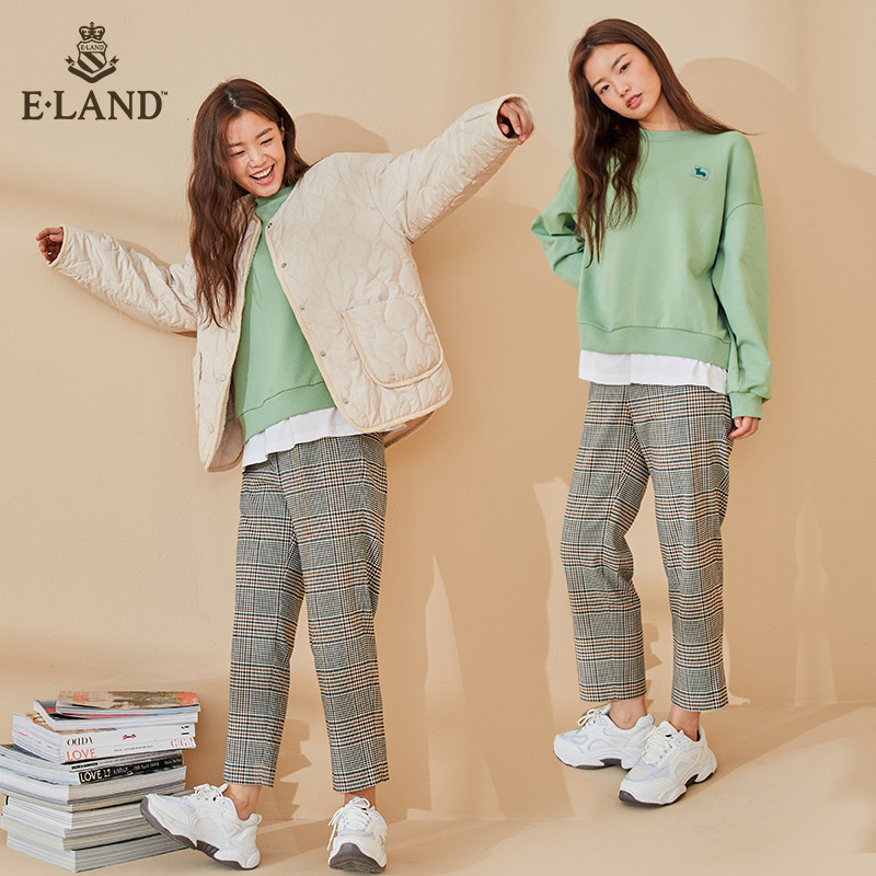 eland2020秋季新款韩版宽松卫衣 衣恋集团outlets店卫衣/绒衫