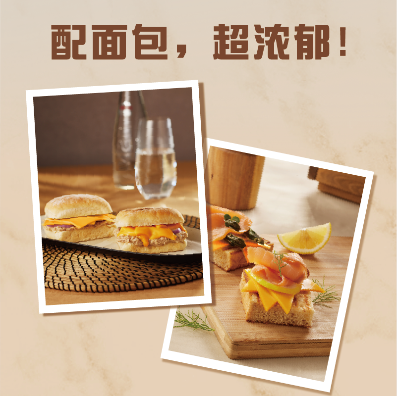 百吉福车达芝士片高钙早餐奶酪三明治汉堡烘焙商用泡面火鸡面专用 - 图3