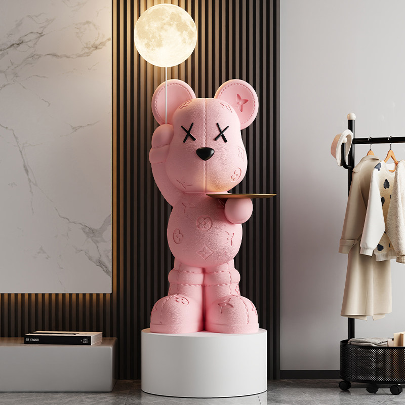 轻奢客厅暴力熊摆件大型落地存钱罐蓝牙音响月球灯搬家乔迁礼物,淘宝优惠券,粉丝福利购,淘宝优惠卷