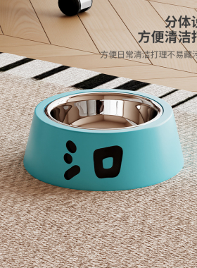 野原小白狗宠物食盆碗钥匙收纳