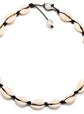 ins necklace women shell necklace 简约珍珠颈链女项链网红