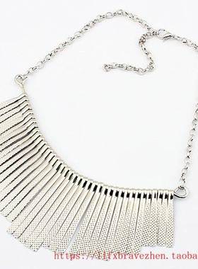 金属片欧美女项链 metal necklace women jewelry accessories