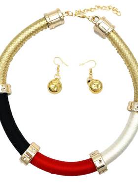 africa necklace suit women choker jewelry编织项链女颈链