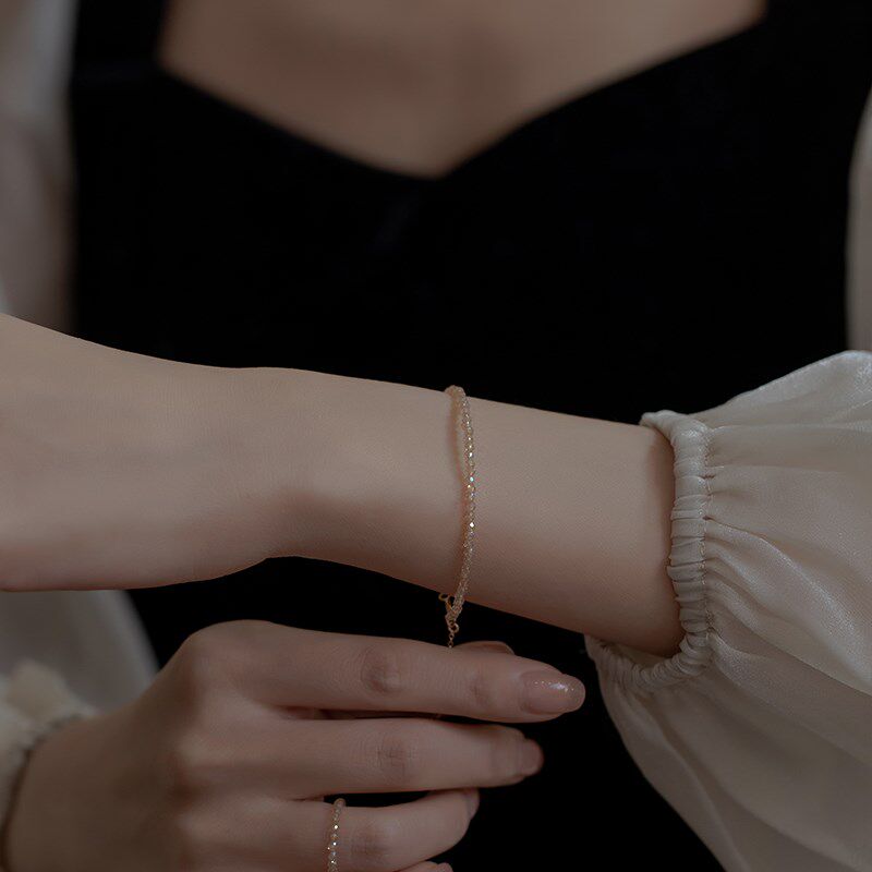 小众轻奢璀璨定制14k包金施家手链 佳莫儿手链