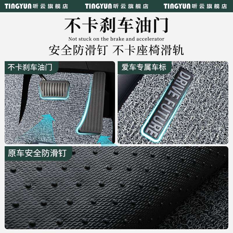 25款秦L比亚迪秦Ldmi专用丝圈脚垫汽车装饰配件车内层改装件用品 - 图0