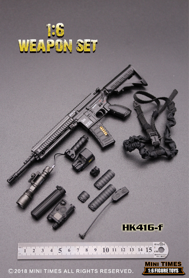 MINITIMES 1/6兵人模型玩具配件 HK416 M4模型枪现货-图3