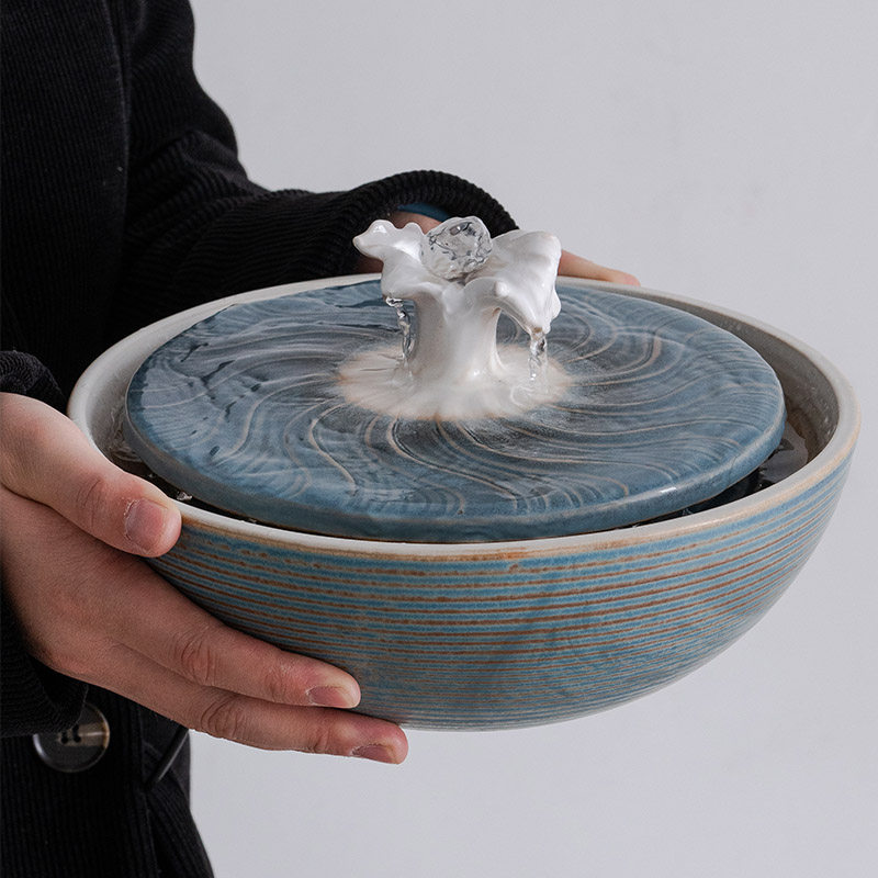 招财流水摆件简约现代办公室景观装饰循环喷泉风水轮客厅乔迁送礼,淘宝优惠券,粉丝福利购,淘宝优惠卷