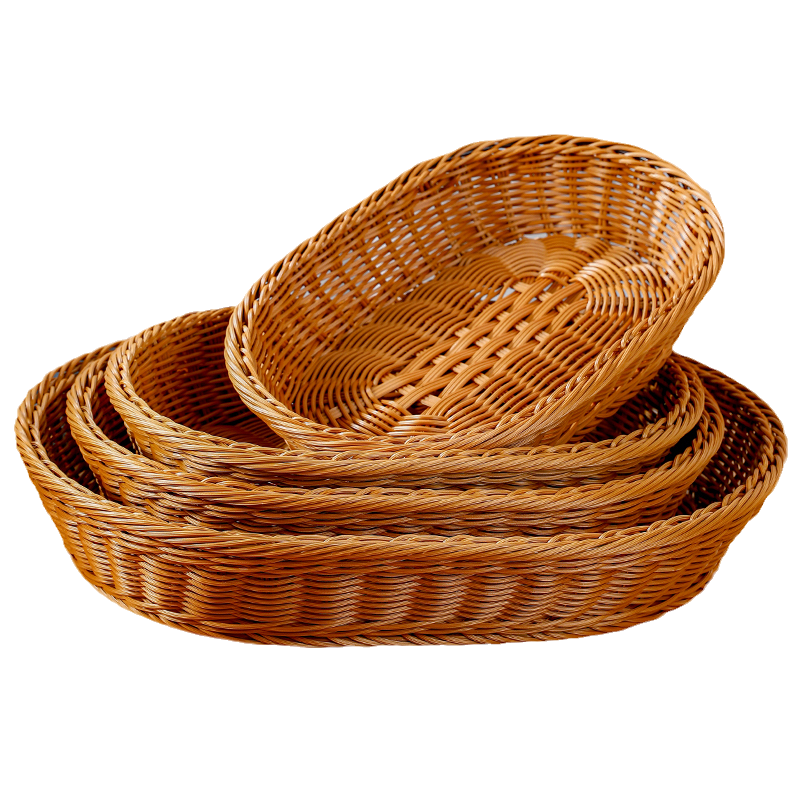 仿藤编水果篮零食面包果蔬盘桌面置物整理收纳花篮手工编织收纳筐,淘宝优惠券,粉丝福利购,淘宝优惠卷
