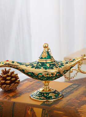 欧式阿拉丁神灯摆件复古