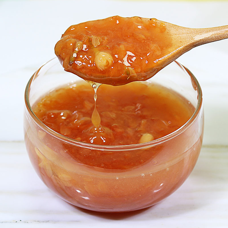 ANDROS安德鲁红柚茉莉颗粒果酱1kg袋装沙冰烘焙专用果泥果溶